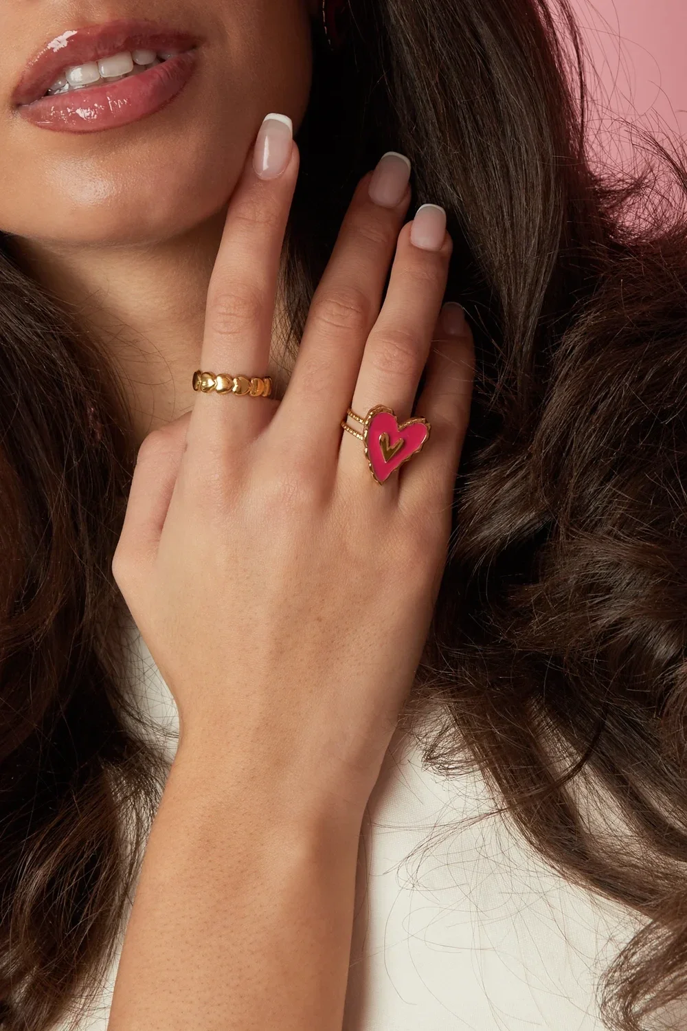 Hart rood/roze kleur