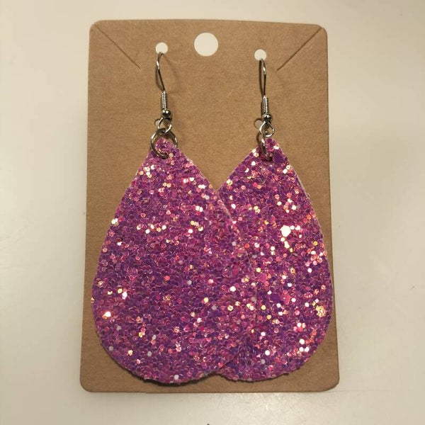 Druppelvorm Glitter roze