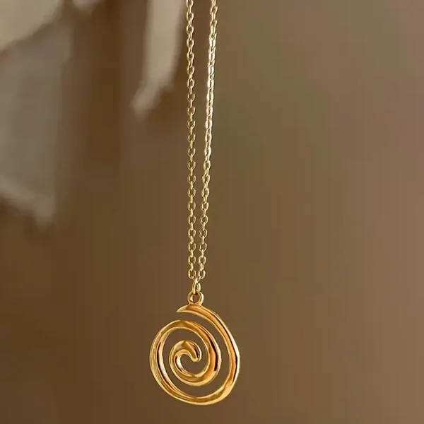Cirkel ketting goudkleur