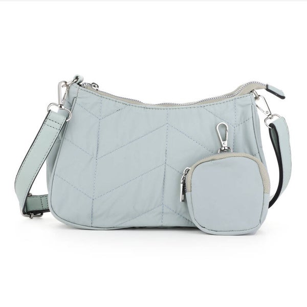 Nylon schouder tas Green