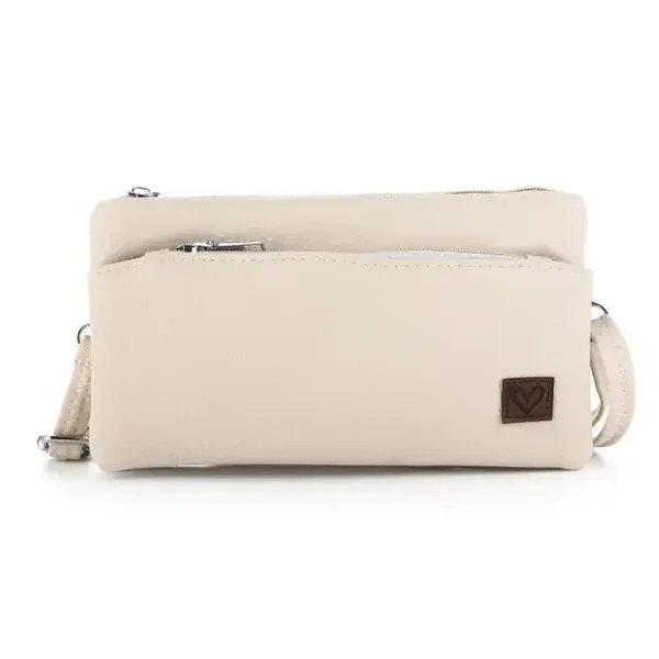 Cpmpacte schoudertas Beige