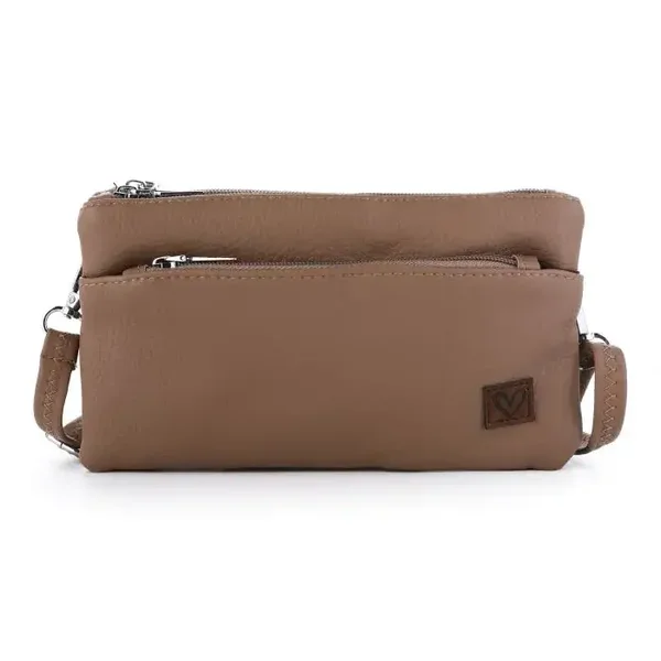 Compacte schoudertas Brown