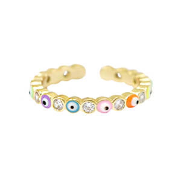 Multicolor boze ogen ring