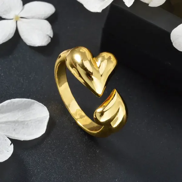 Ring met 2 harten