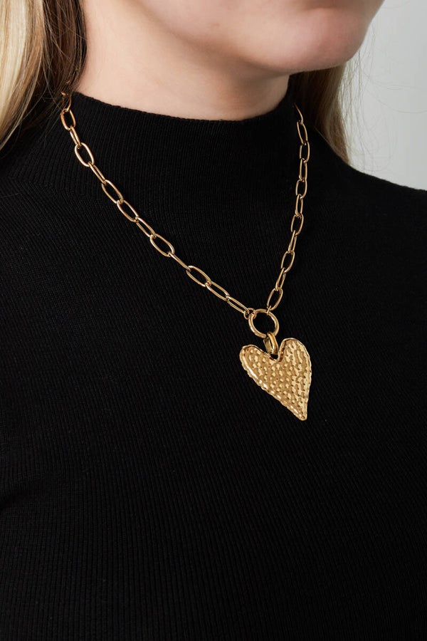 Goud hart ketting