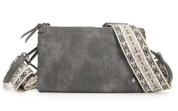 Dark grey schoudertasje / crossbody Sheffield