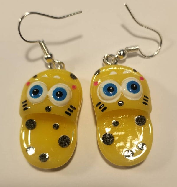 Grappige gele slippers