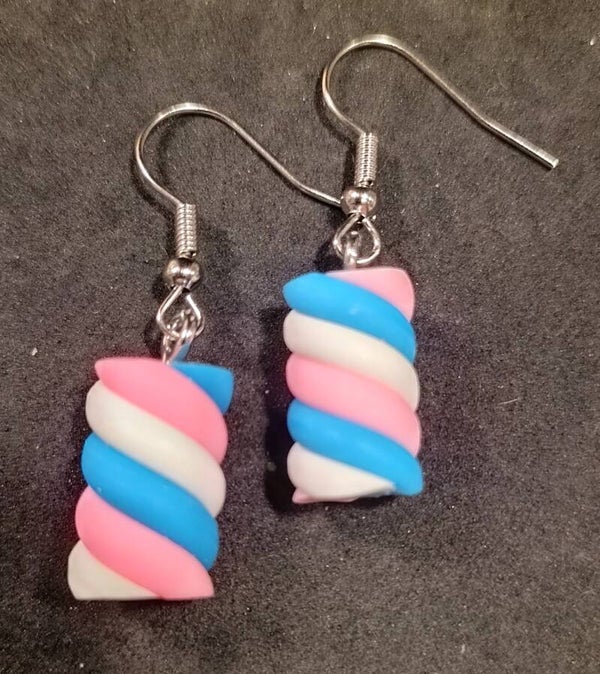 Spekje blauw, roze met wit