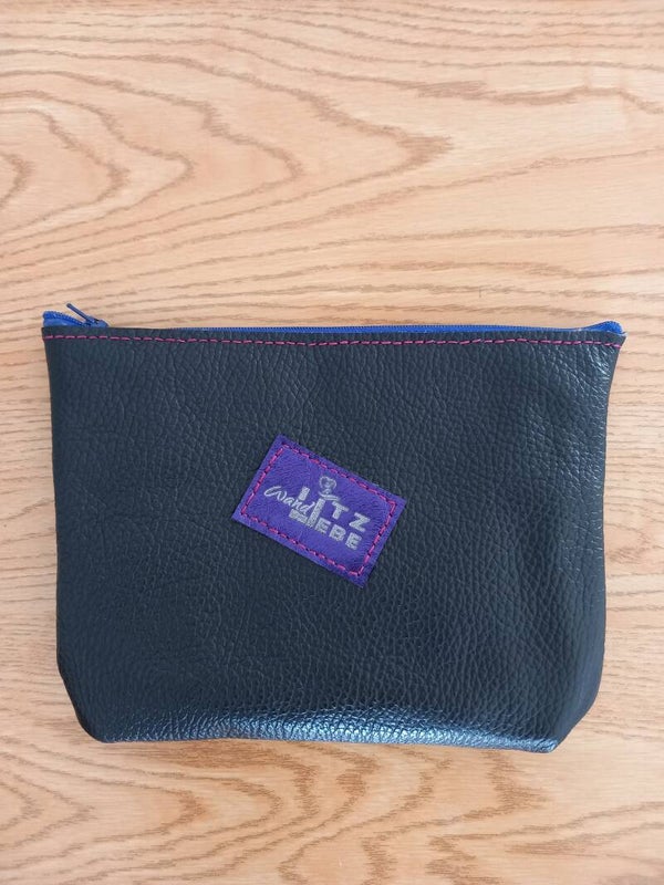 Kosmetiktasche, Echtleder