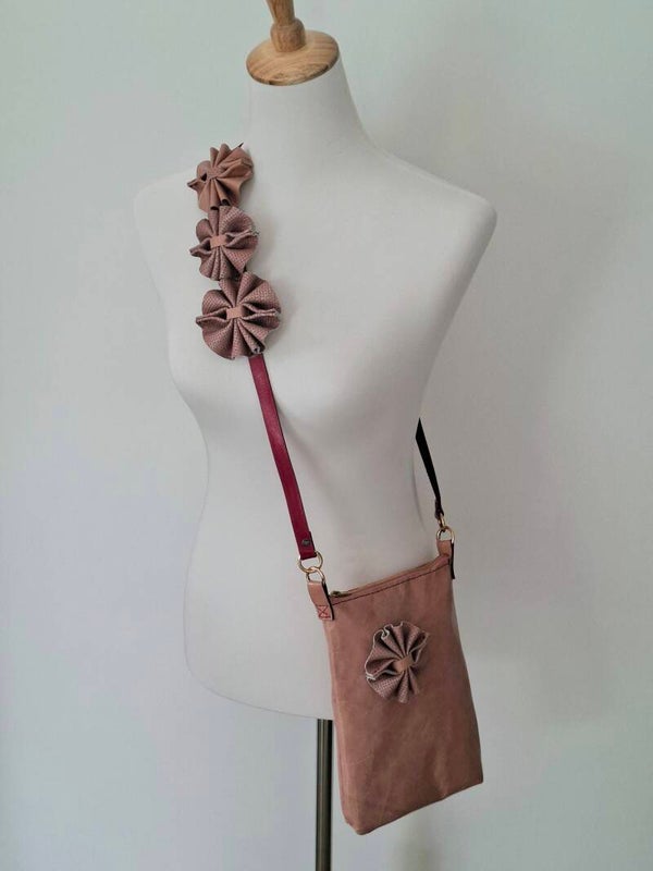 X-Body (oder Schulter-)Tasche "Flowers"