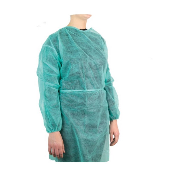 CAMICE MONOUSO NON STERILE IN TNT verde o blu