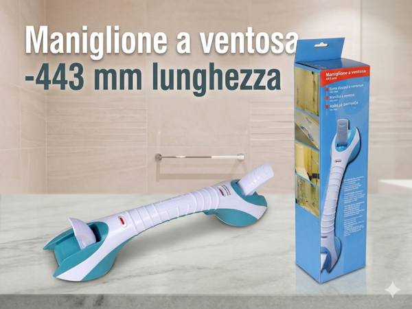 MANIGLIONE DI SICUREZZA A VENTOSA 443 mm