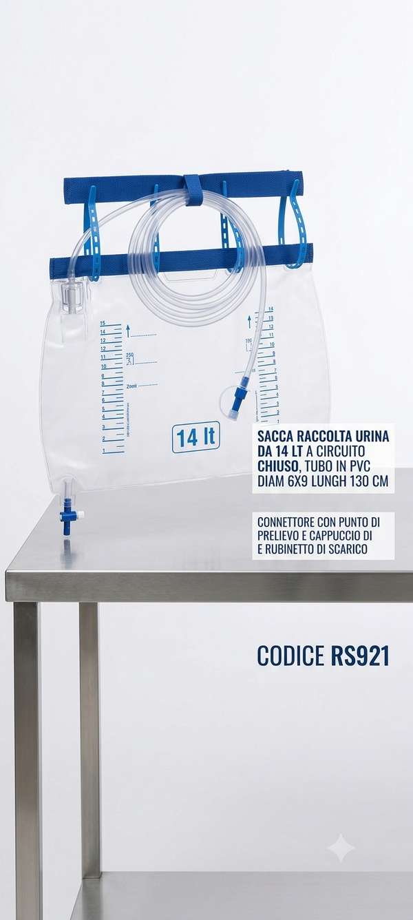 SACCA RACCOLTA URINA DA 14 LT
