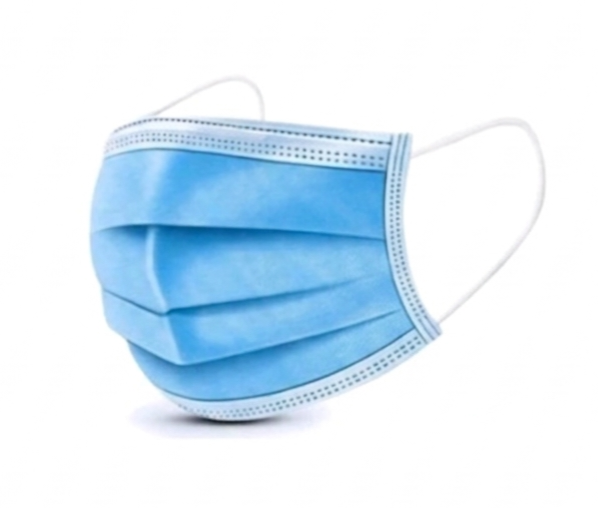 Mascherine Chirurgiche 3 Strati con Elastici CE - Alta Protezione Colore Blu