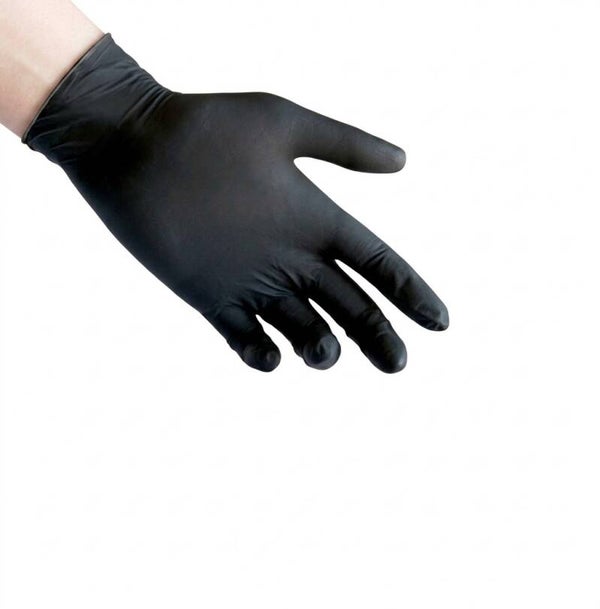 Guanti Nitrile Neri Senza Polvere Naturex 626 DPI Cat III Dispositivo Medico