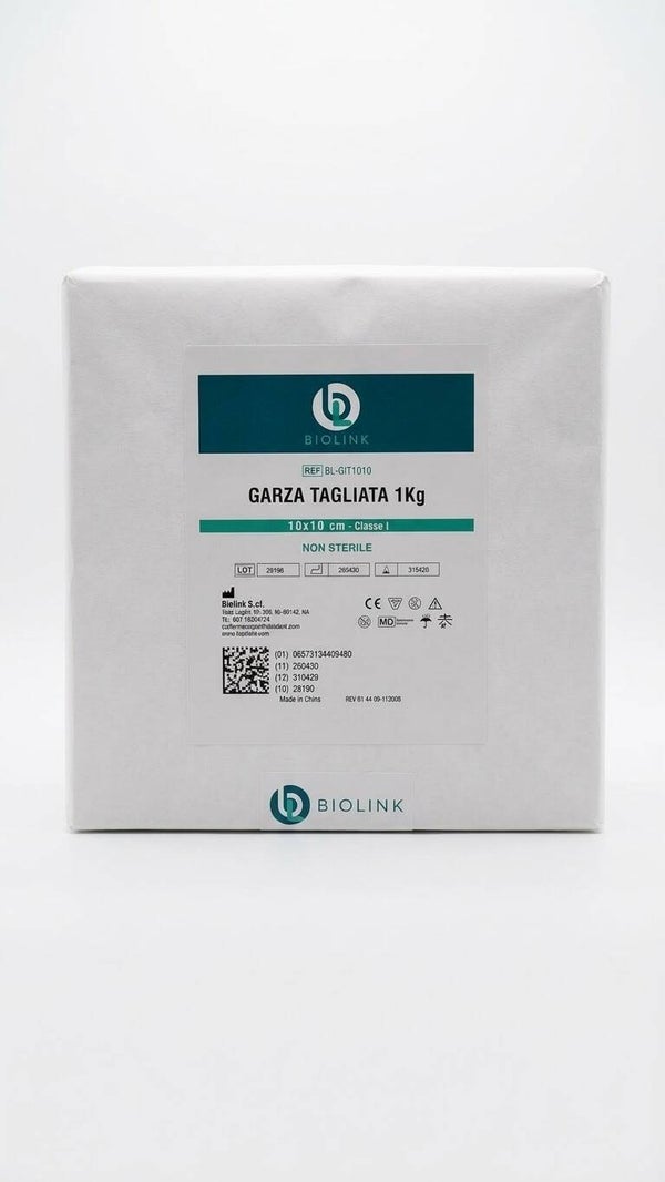 Garza Idrofila Non Sterile Tagliata 10x10 e 20x20 cm (Imballo da 1 Kg)