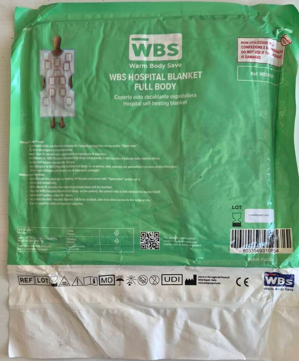 ​Coperta Auto-Riscaldante Ospedaliera WBS Hospital Blanket Full Body - WBS0001