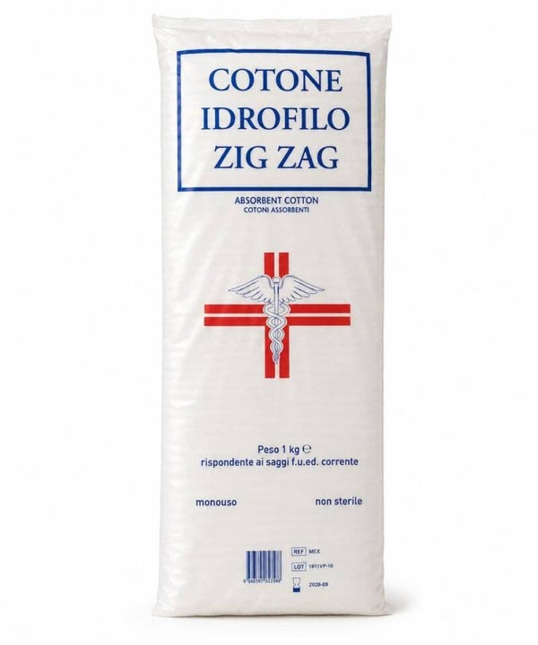 1 kg Cotone Idrofilo Zig Zag Sani Cotton Qualità Oro
