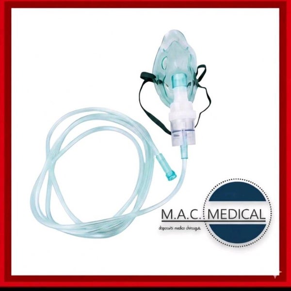 MASCHERA AEROSOL PEDIATRICA -KIT DI RICAMBIO- COMPLETA DI AMPOLLA E TUBO
