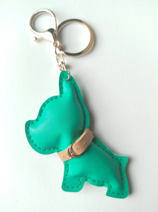 Hunde-Taschenanhänger aus Kunstleder – Weich & griffig