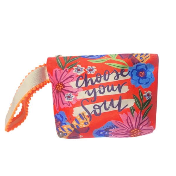 Kosmetiktasche  "Flower" mit Handschlaufe