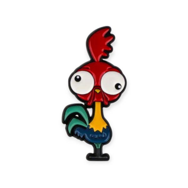 „Kikerik… was?“ - Pin aus Emaille