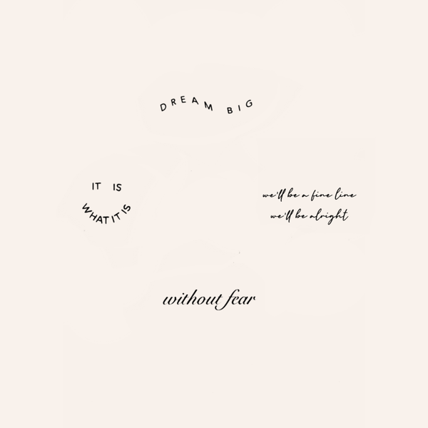 Tijdelijke tattoos - Fonts 2