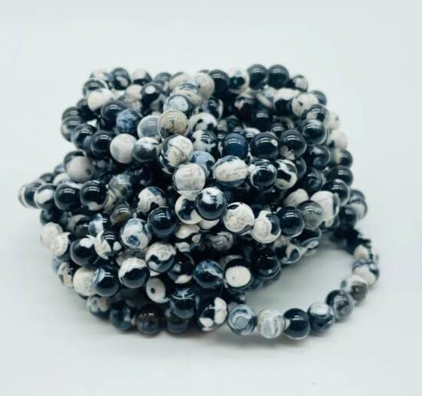 Black Orca Agate Bracelet