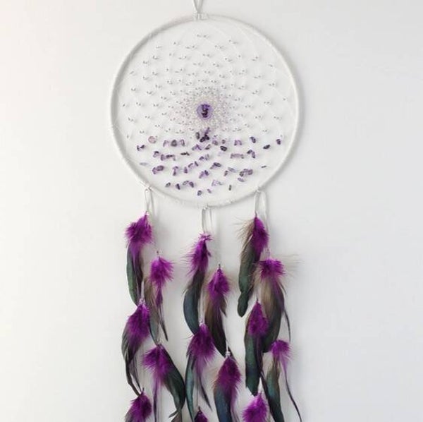 9" Energy Flow Amethyst Dream Catcher