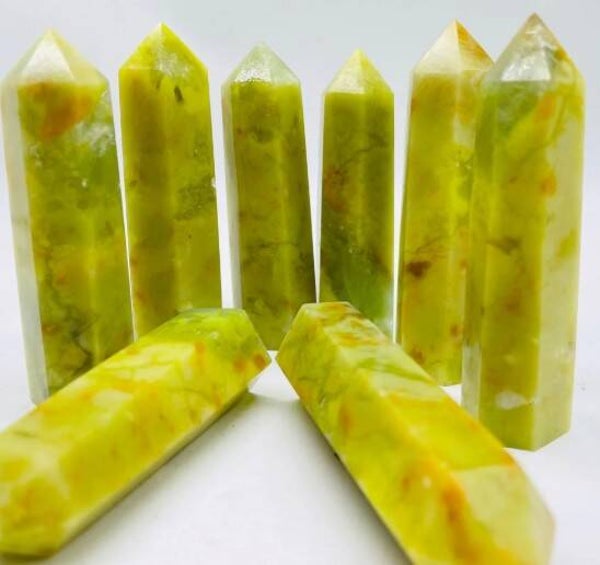 Yellow Jade Mixed Mica Tower
