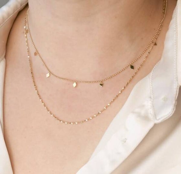 Layered Sequin Necklace