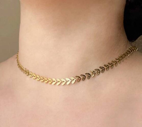 Leaf Chain Choker