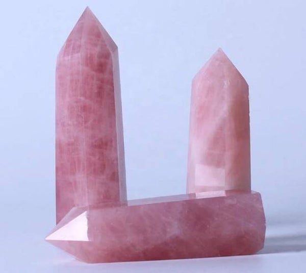 Madagascar Rose Quartz Tower