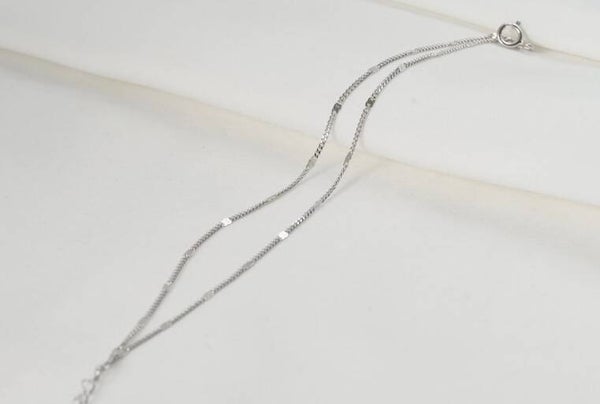 Layered Silver Chain Bracelet
