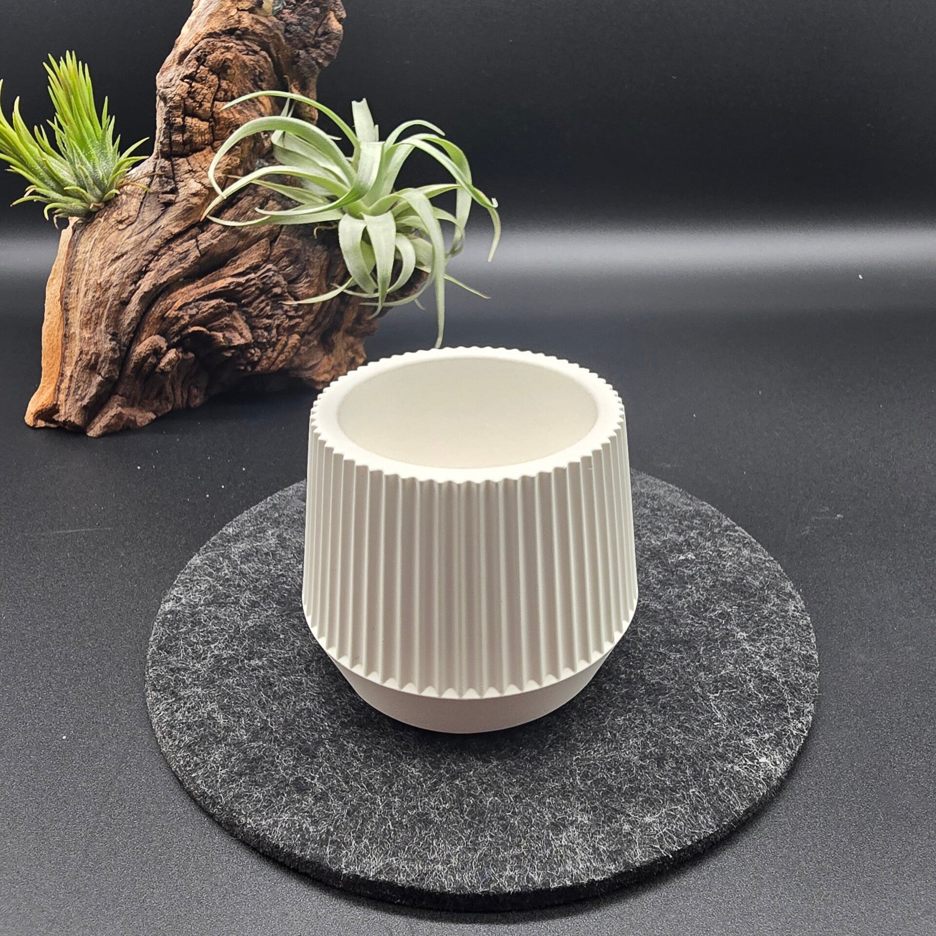 Kerzenschale Elara, weiß