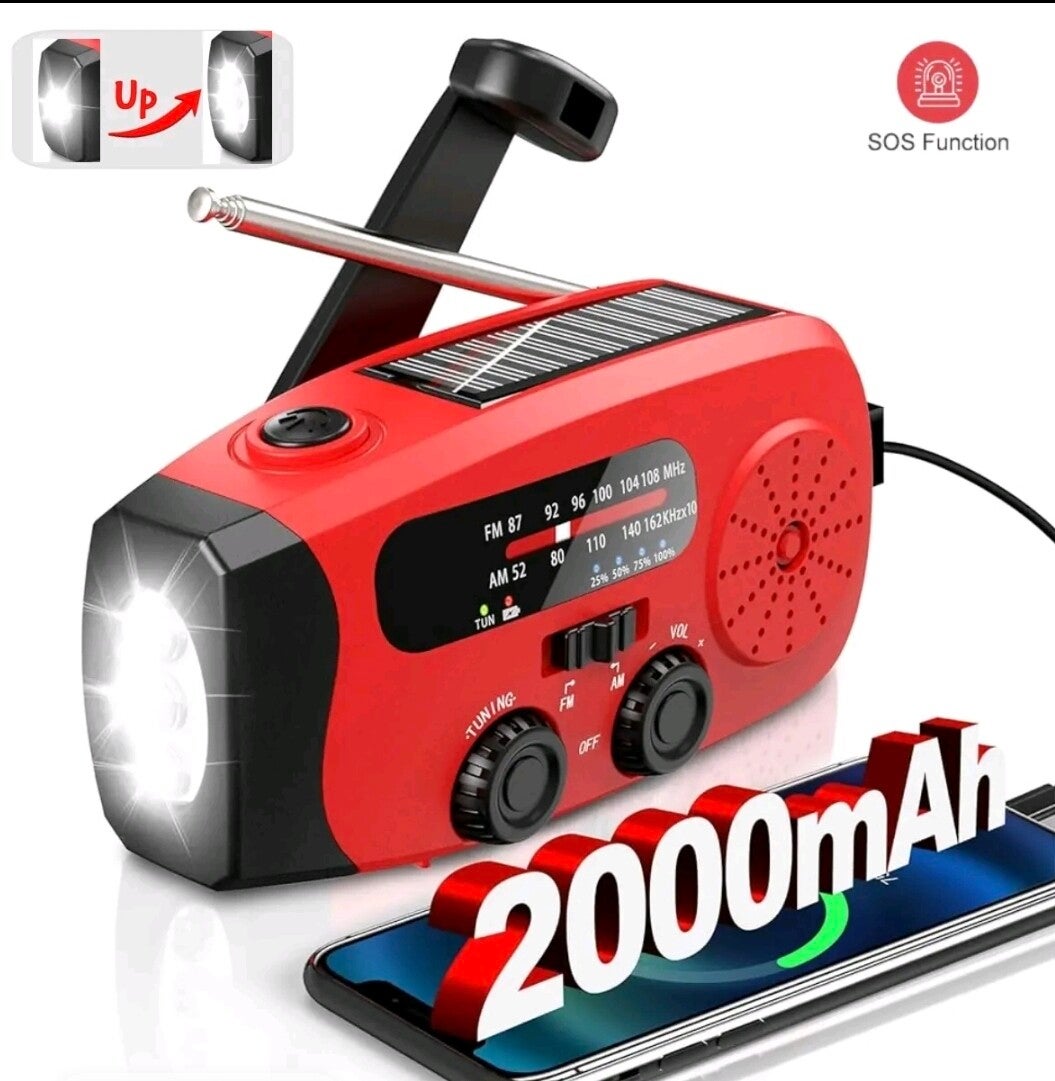 HAND CRANK RADIO'S-SOLAR POWERED
