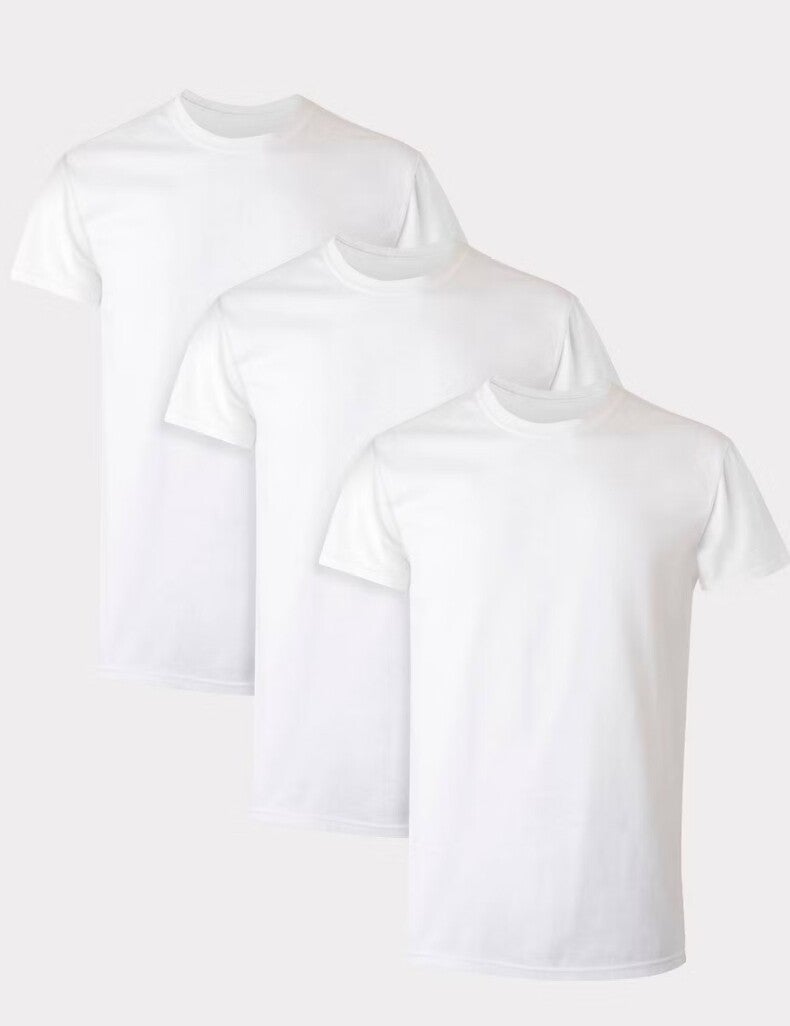 MEN'S 3 PACK WHITE TEE'S