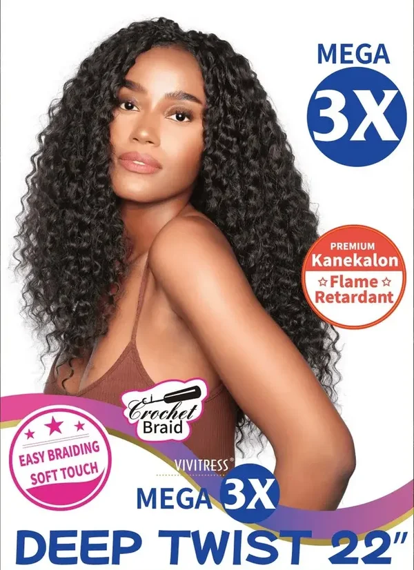Vivitress Deep Twist · 22 inch · 3X mega pack
