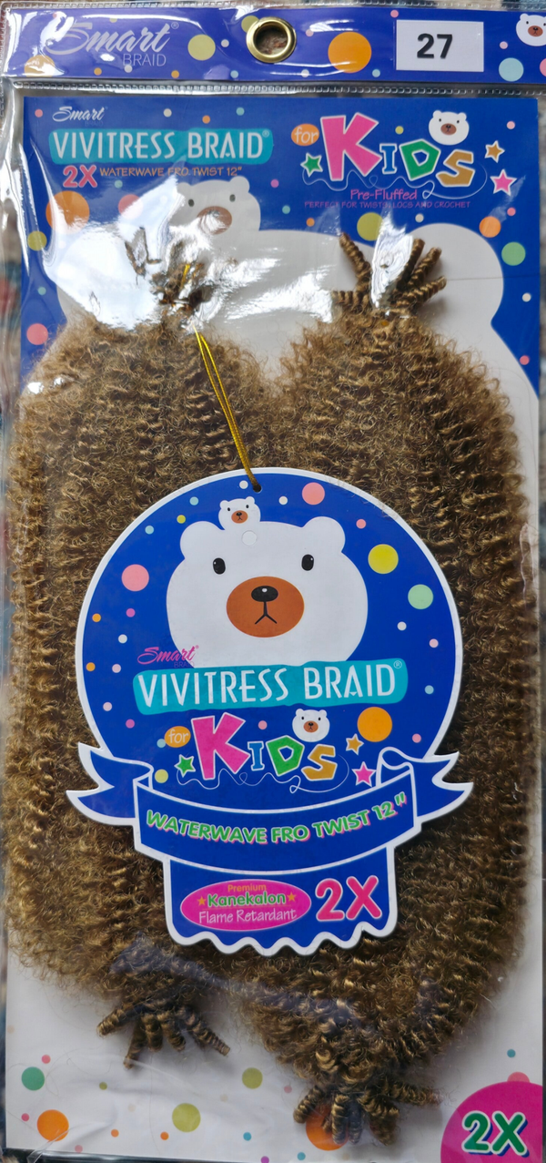 Kids Crochet Braid – Waterwave Fro Twist 12" – 2X