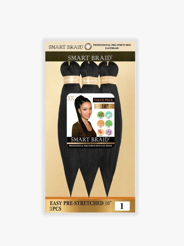 Smart Braid Zwart · 16 inch · 3X pack