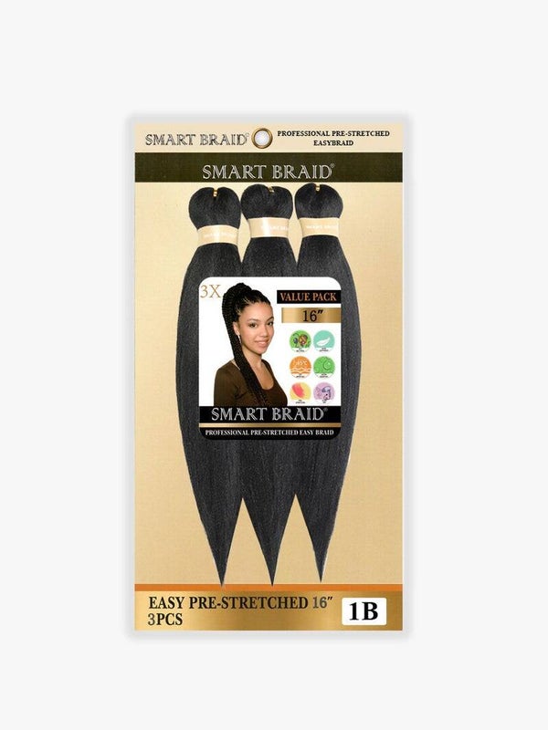 Smart Braid Natural Black · 16 inch · 3X pack