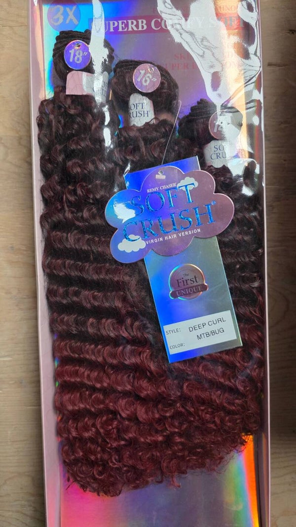 Soft Crush Deep Curl · 14 / 16 / 18 inch · 3X pack