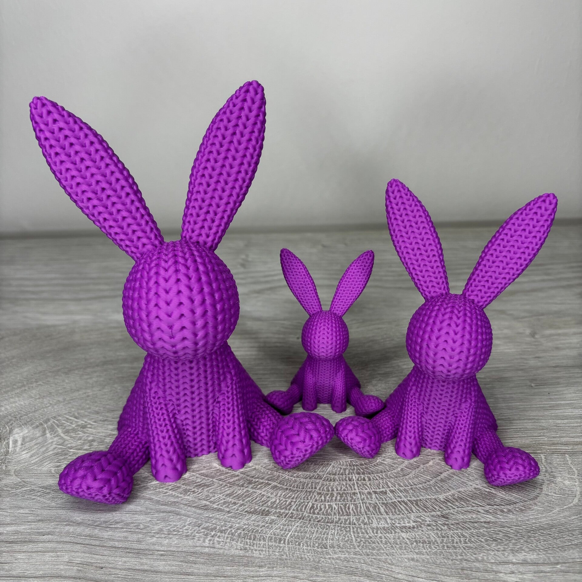 Famille Lapin Tricot