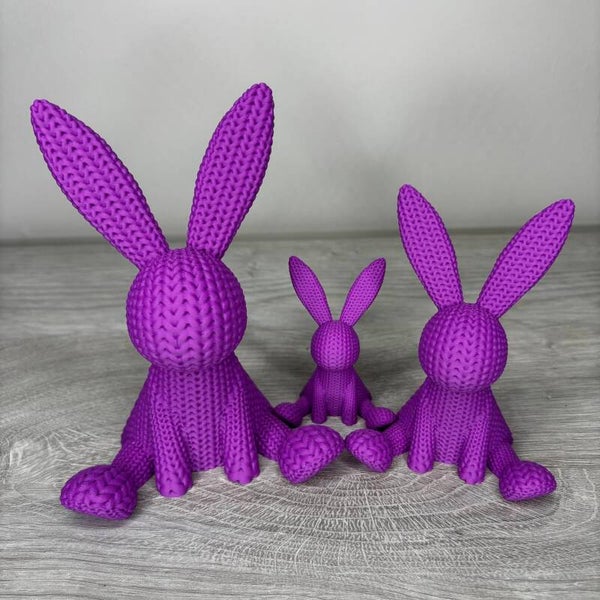 Famille Lapin Tricot