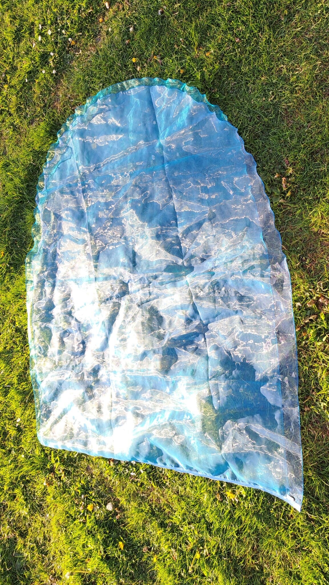 Aanbiddingsvlag Blauw-Groen