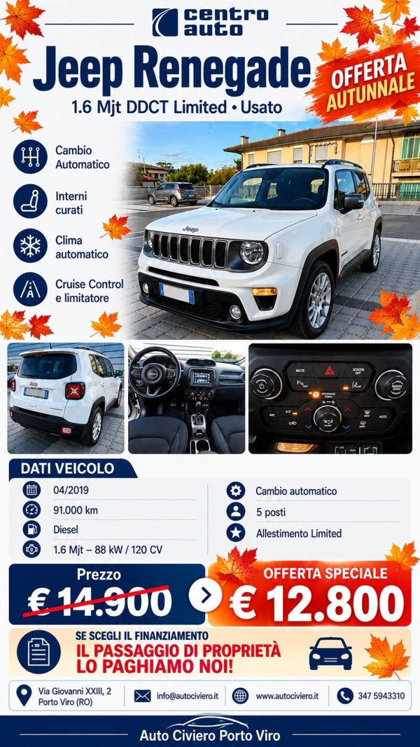 Jeep Renegade 1.6 MJet Limited