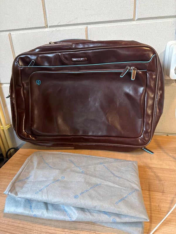 NIEUW! Piquadro BLUE SQUARE reistas schoudertas rugzak leer