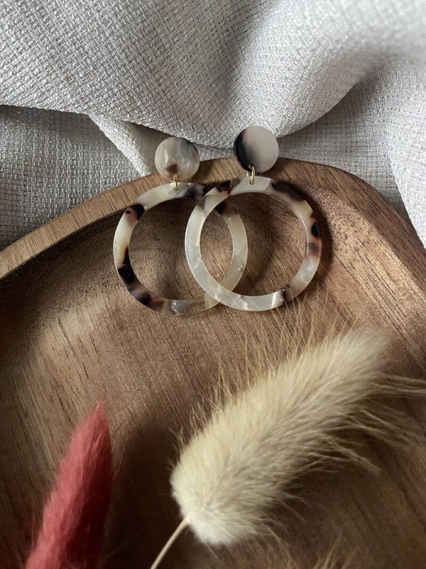 Julie round brown beige