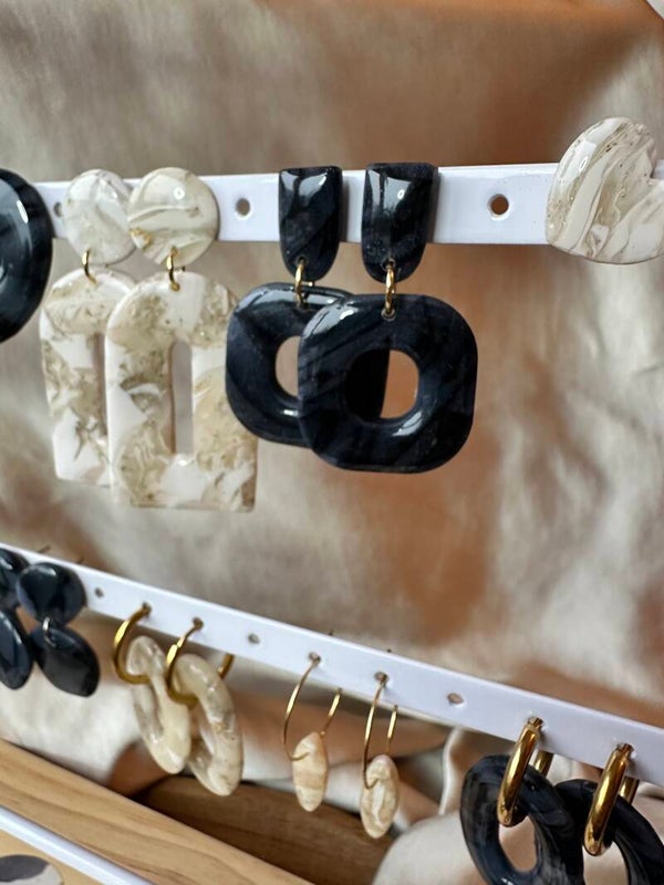 Maya marmerlook zwart goud