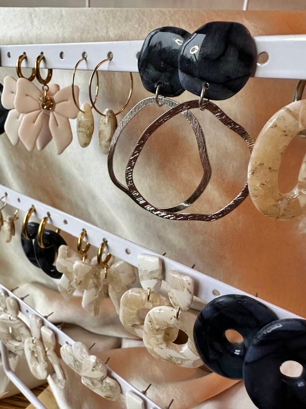 Kowie marmerlook zwart zilver
